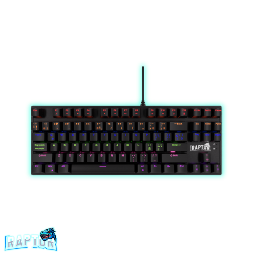 Teclado mecánico Raptor M87 87 teclas switches red LED